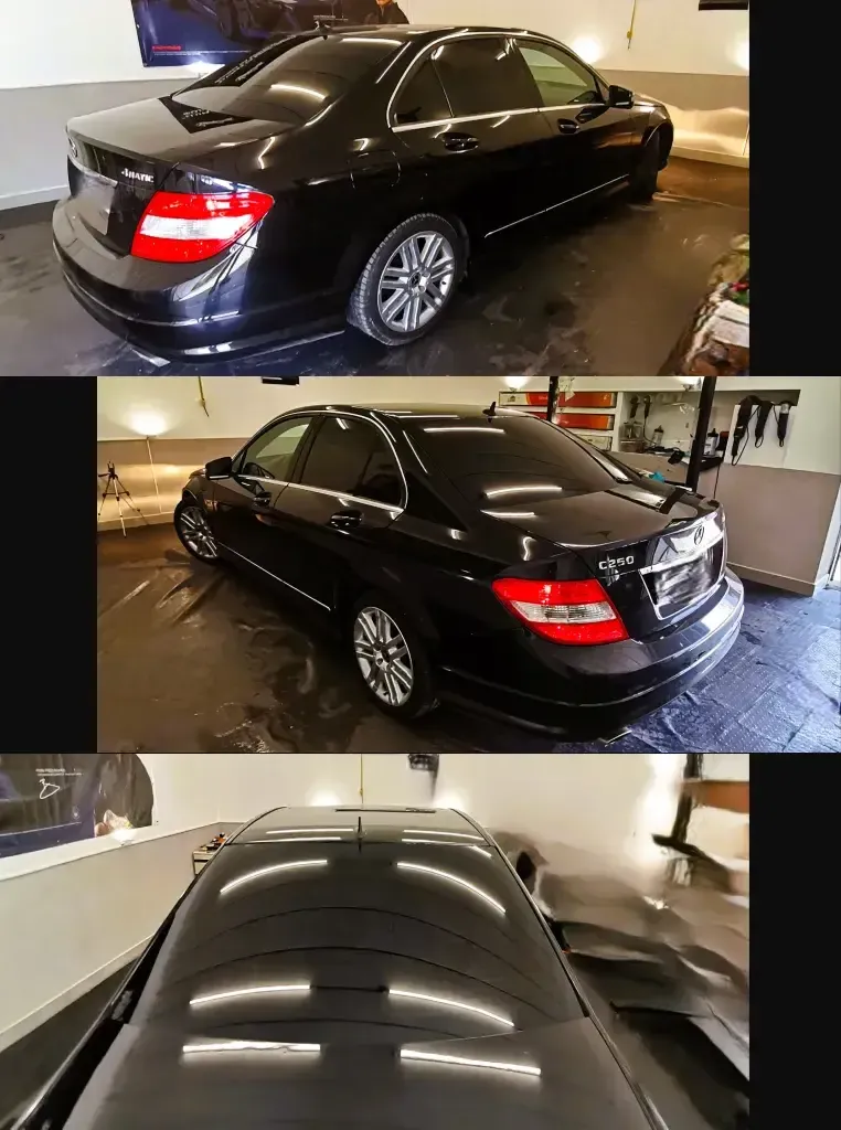 Затъмняване на задни стъкла на Mercedes C250
