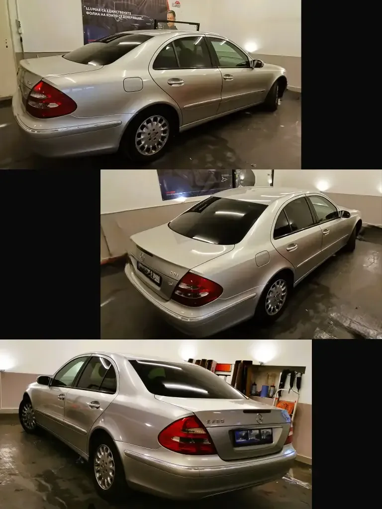 Затъмняване на задни стъкла на Mercedes E280